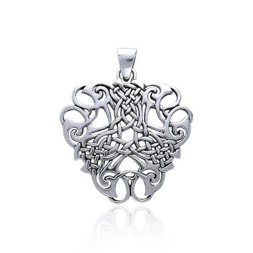 Contemporary Celtic Knotwork Silver Pendant TP3479 - Jewelry